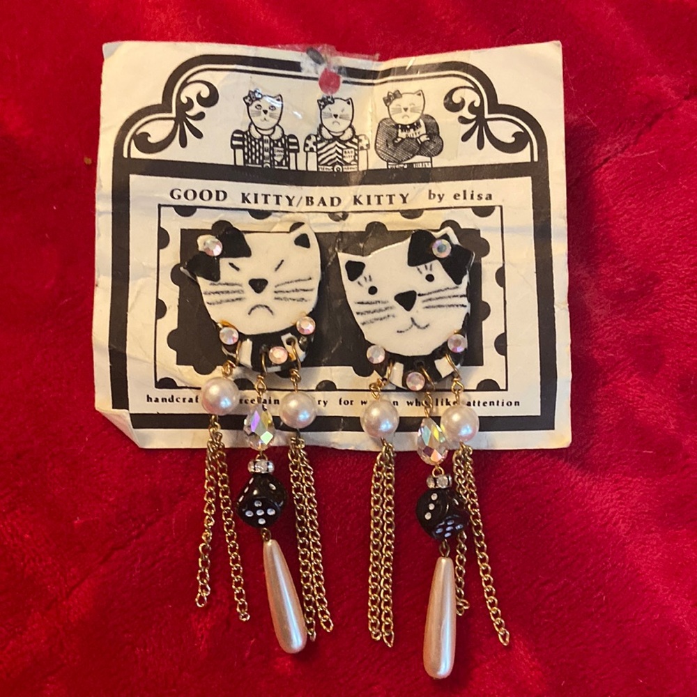 Cat earrings posted